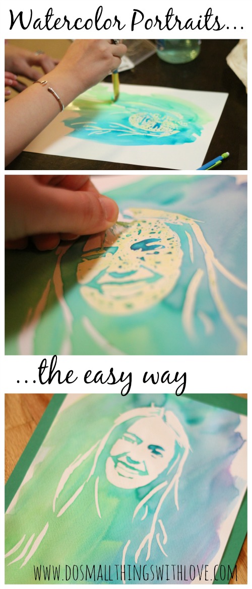 full tutorial for making watercolor portraits, the easy way!