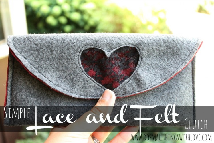 Lace and Felt Clutch Tutorial