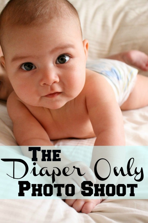 diaper only photo shoot