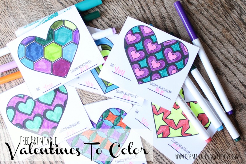 free printable valentines to color