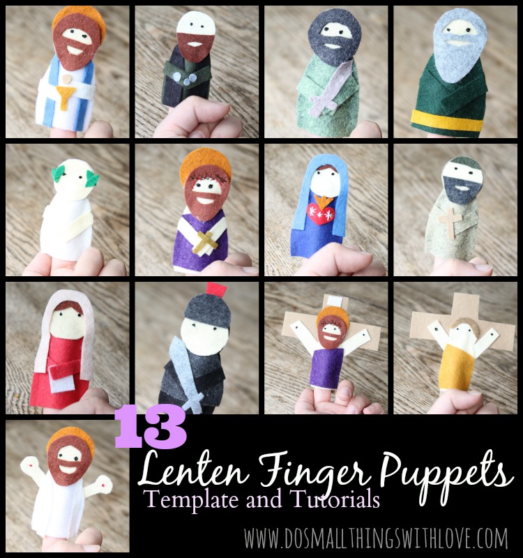13 Lenten Finger Puppets