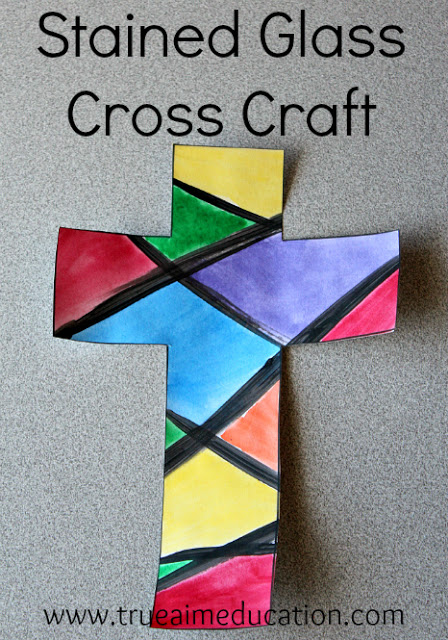 Stained Glass Cross Craft