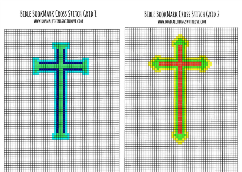 Cross Stitch Bible Bookmarks | Catholic Sprouts