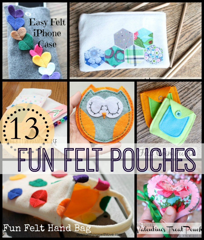 13 fun felt pouches