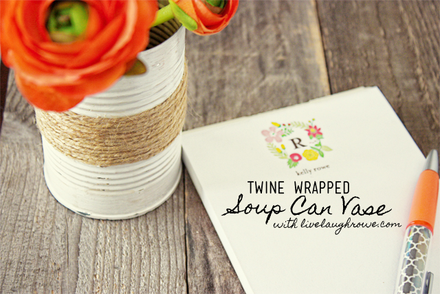 tin can crafts 5 Twine-Wrapped-Soup-Can-Vase