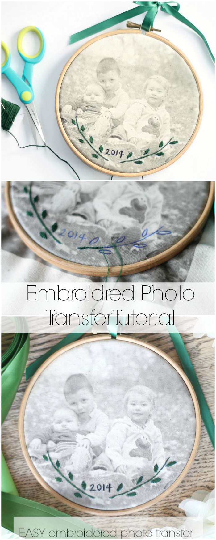 Embroider a picture of those you love--it's easier than you think!  Just 2 steps!