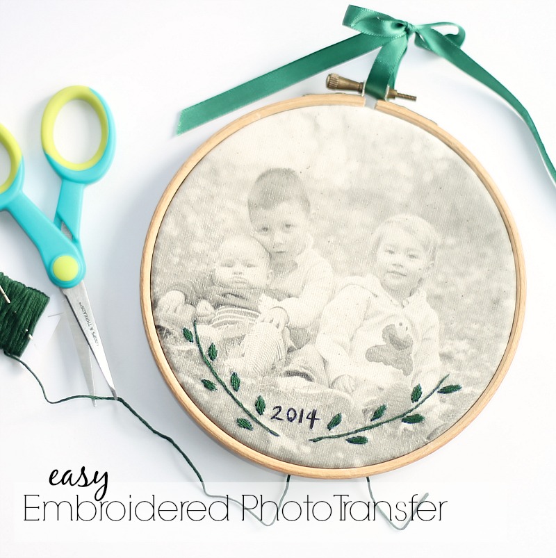 embroidered photo transfer tutorials
