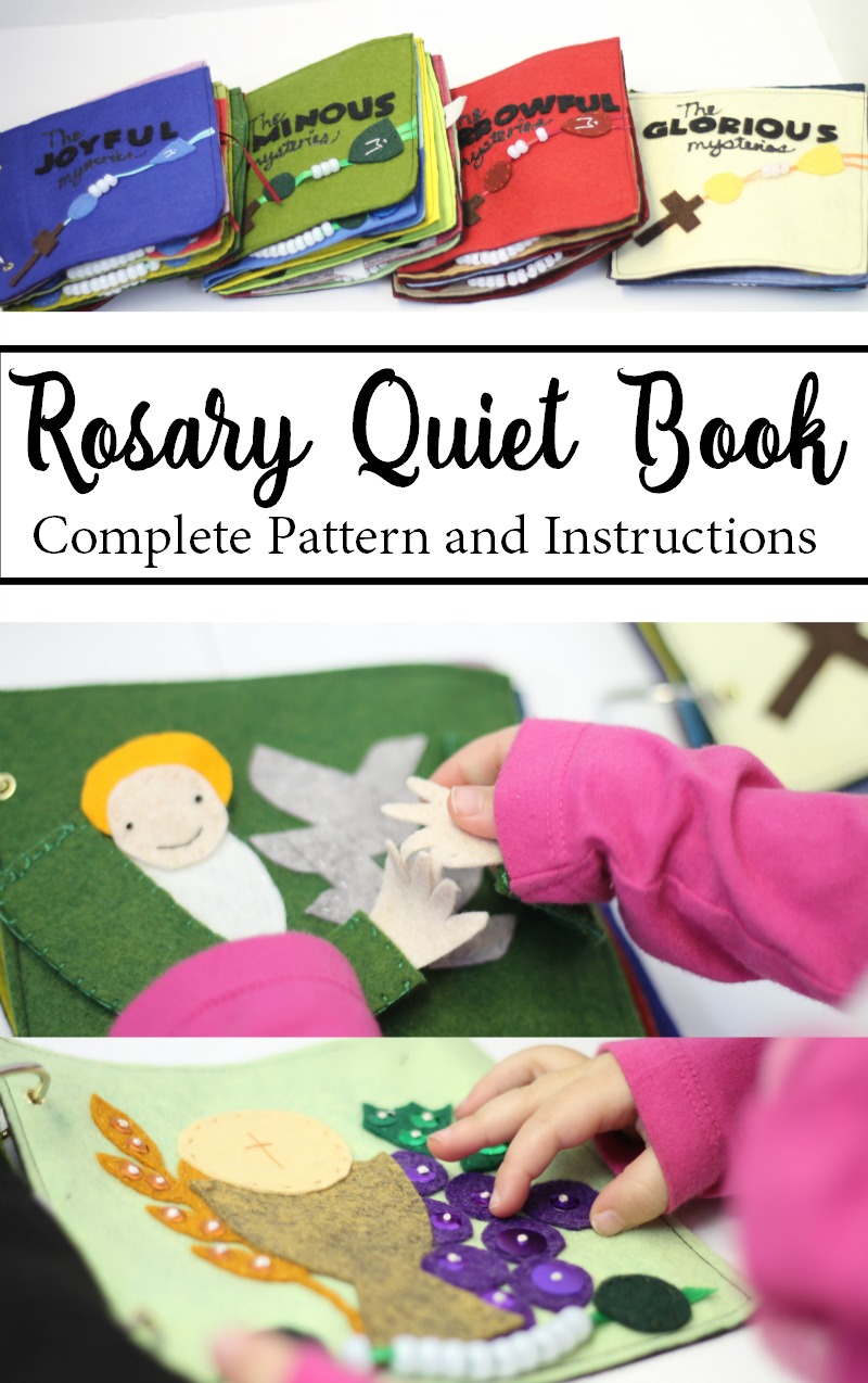Rosary Quiet Book Felt Pattern and Instructions