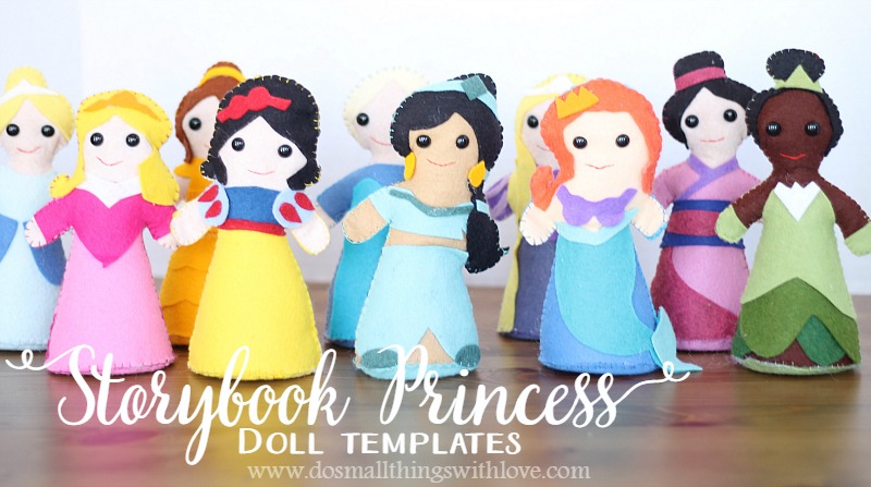 Storybook Princess Doll Templates