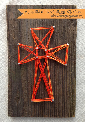 string art cross