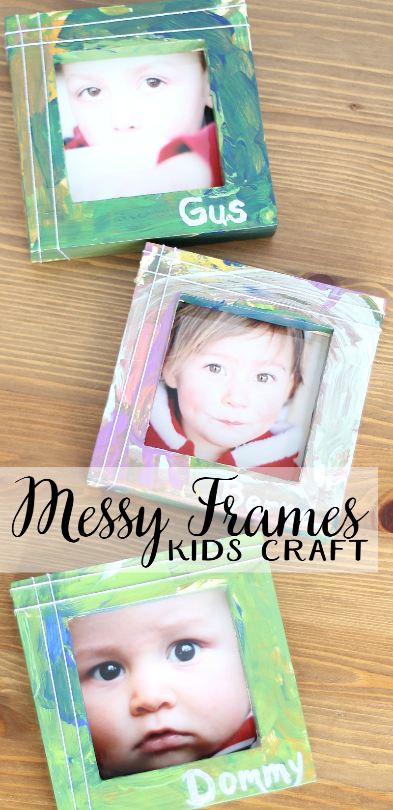 messy frames kids craft