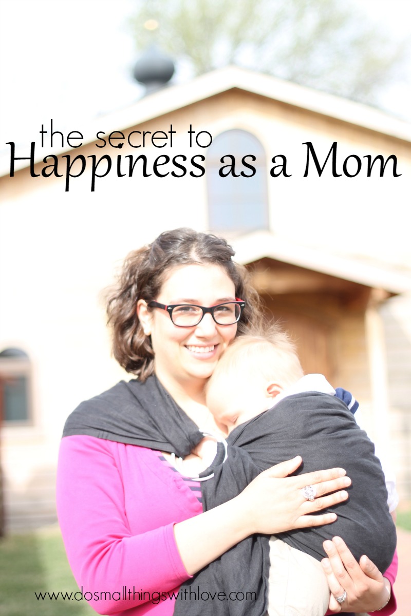 the secret to happiness as a mom