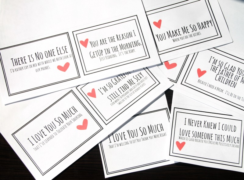Realistic Valentines free printable