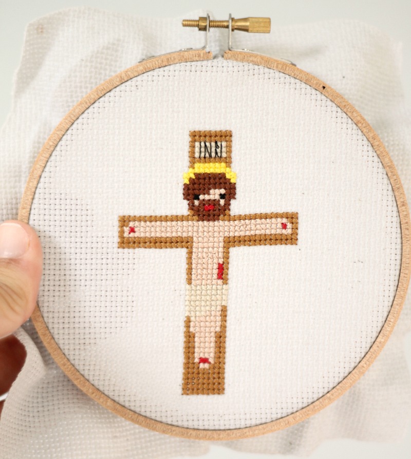 crucifixion cross stitch pattern