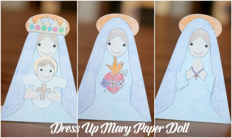 Dress Up Mary Paper Doll Printable
